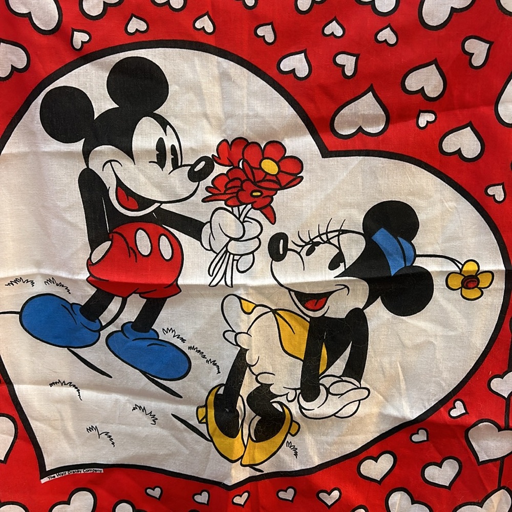 Disney Red and White Mickey and Minnie Scarf - Picture 2 of 10